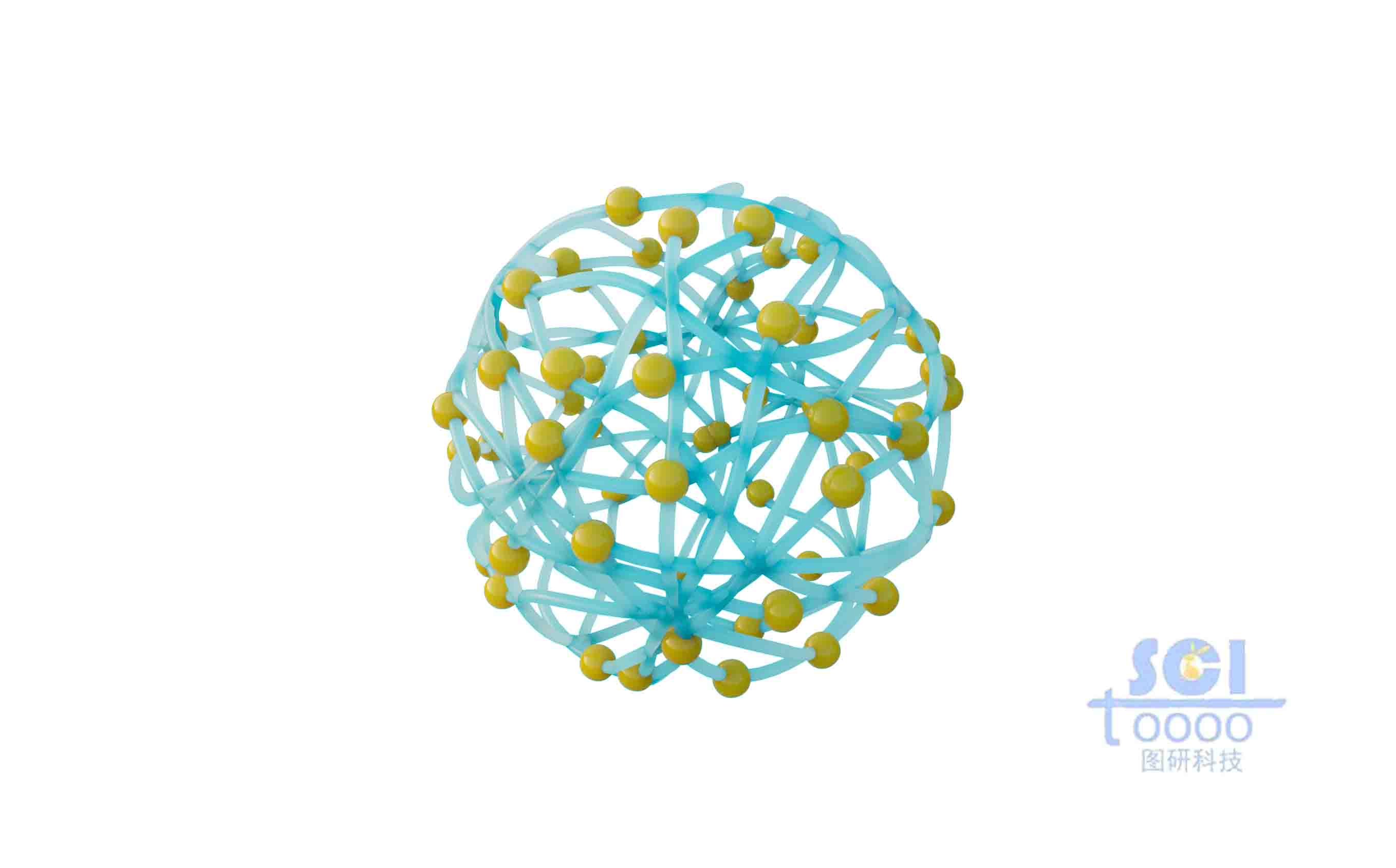 高分子链段交联形成的空心球壳