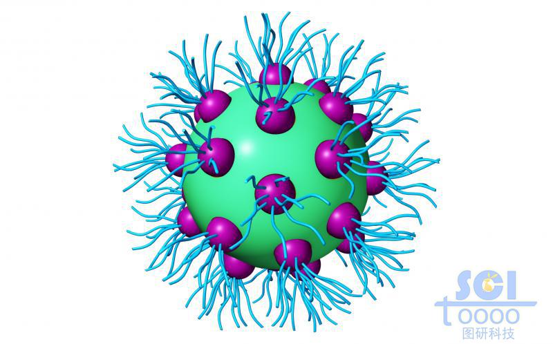 表面带小分子聚团的硅球